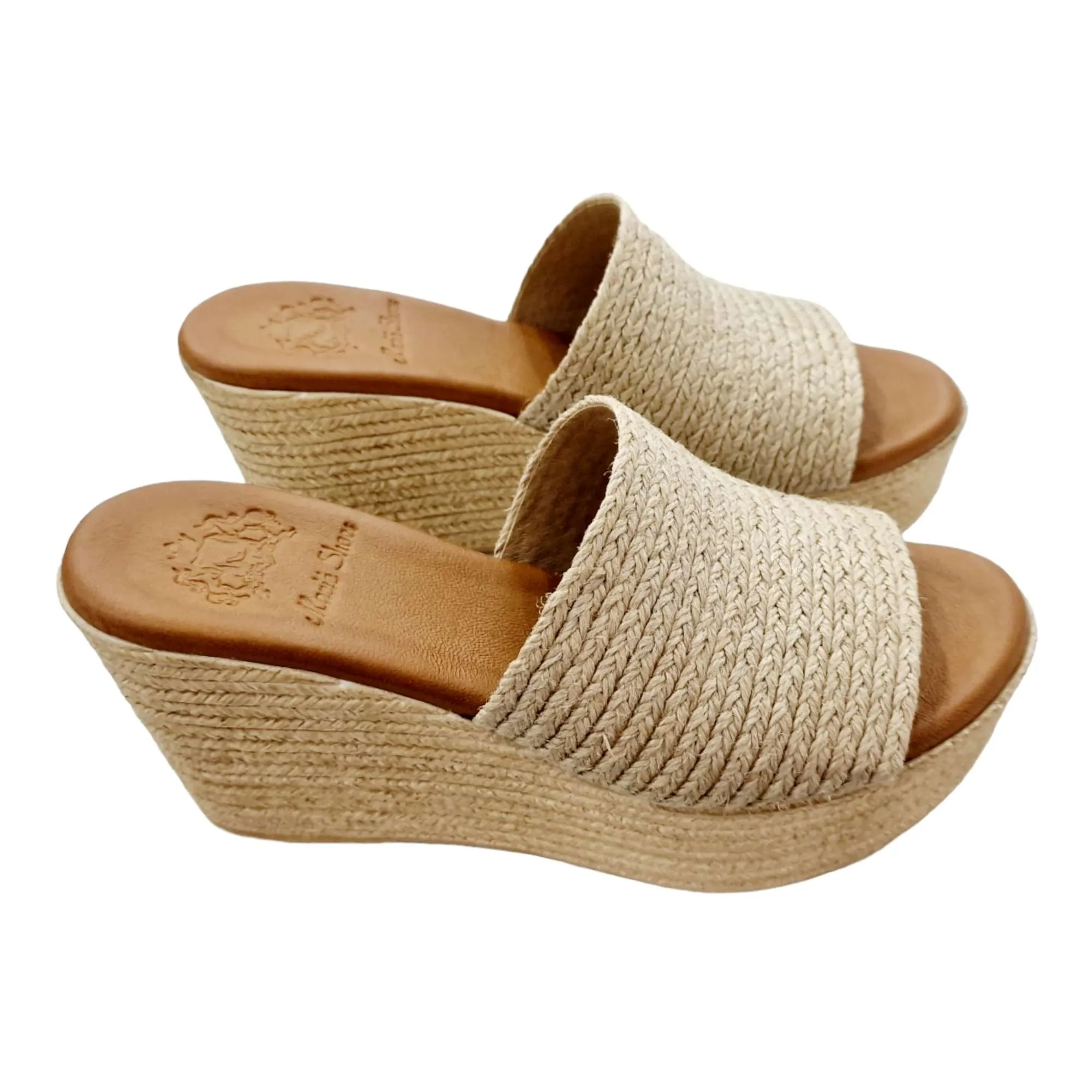 SANDALIA ZUECO PLATAFORMA YUTE NATURAL
