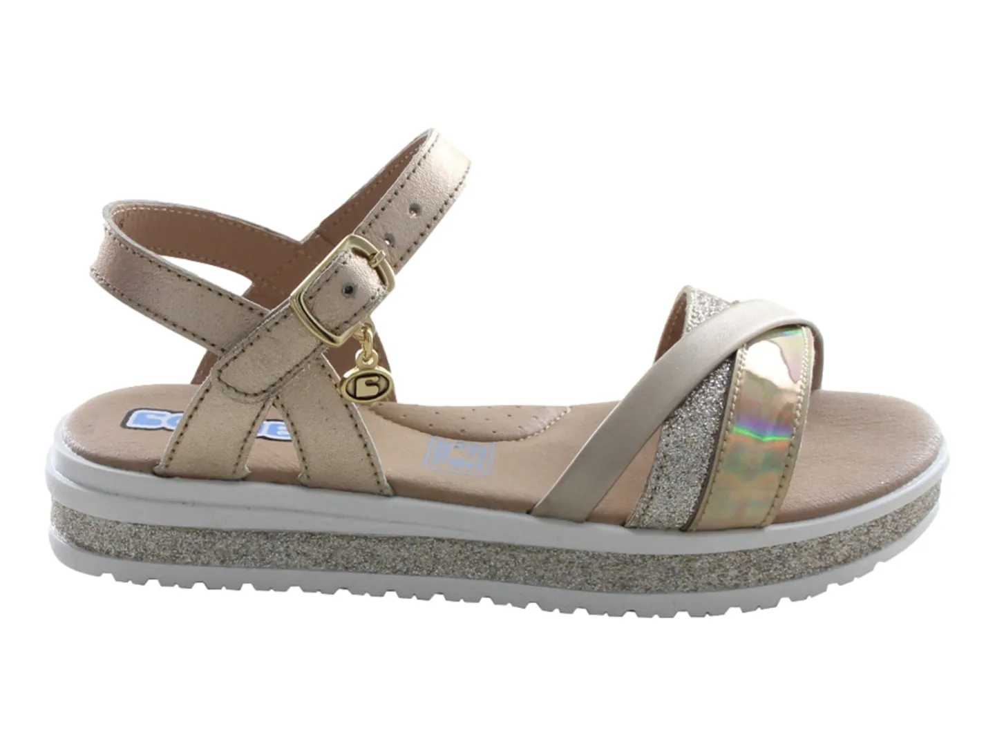 Sandalias Coqueta 112306 Oro Para Niña