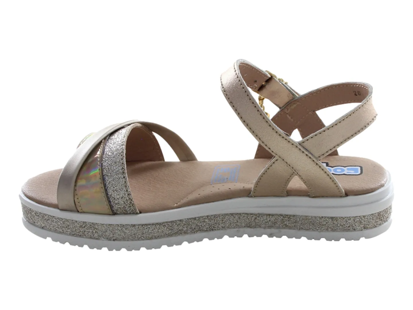 Sandalias Coqueta 112306 Oro Para Niña