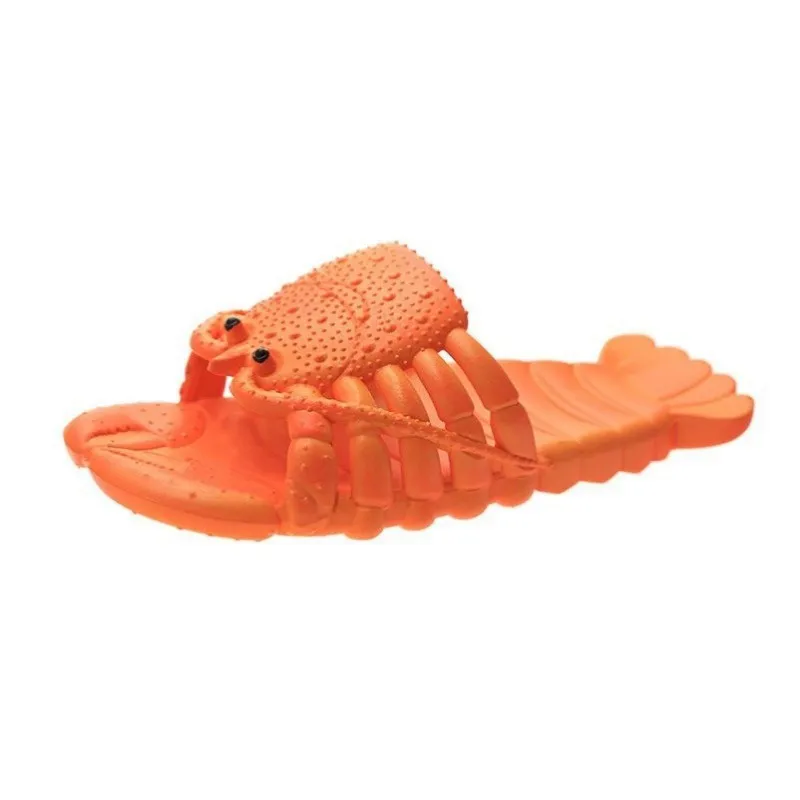 SANDALIAS DE PLAYA DE MODA PARA MUJERES, HOMBRES, ZAPATOS PLANOS DE VERANO, SANDALIAS SUAVES DE LANGOSTA DE 15 CM28 CM, ZAPATIL