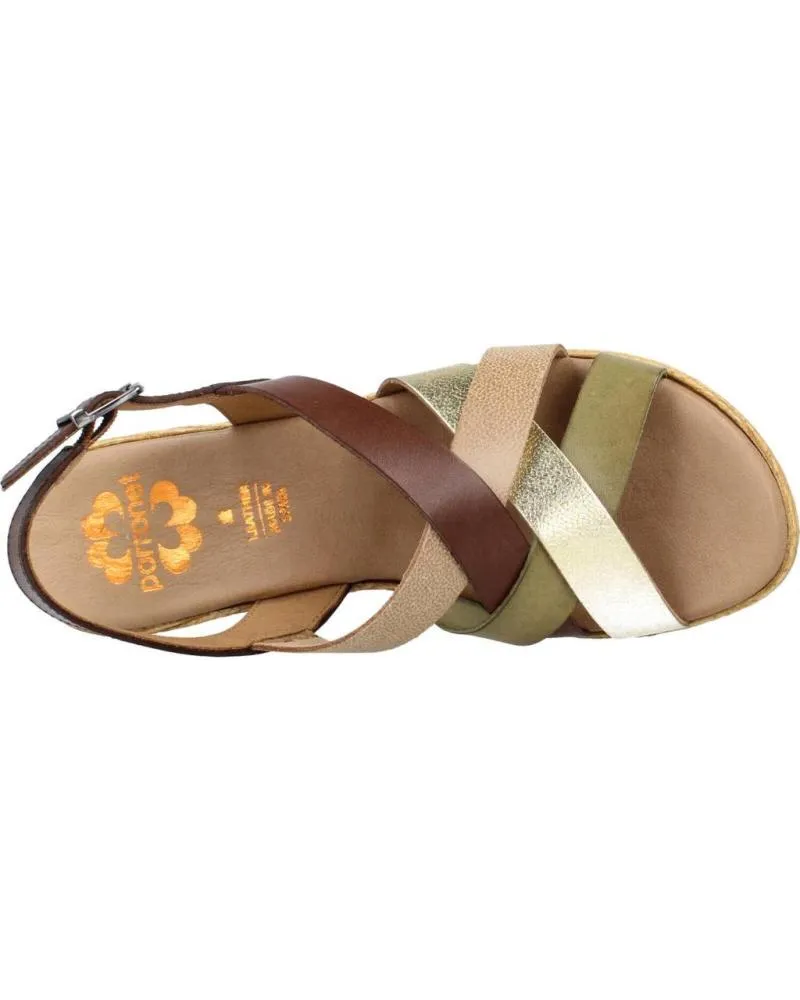 Sandalias PORRONET  de Mujer CUNAS 2964 MOKA  MARRóN