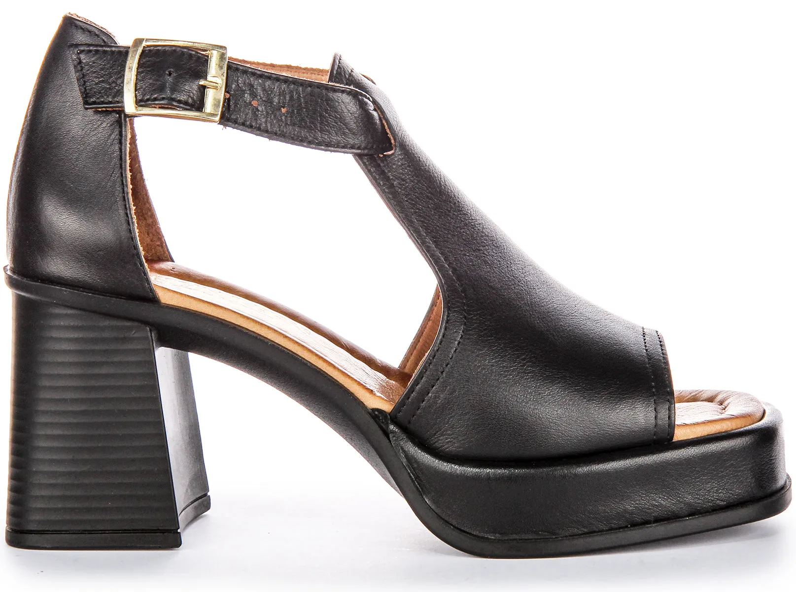 Scarpe con Tacco in Pelle da Donna Justinreess Gail in Nero