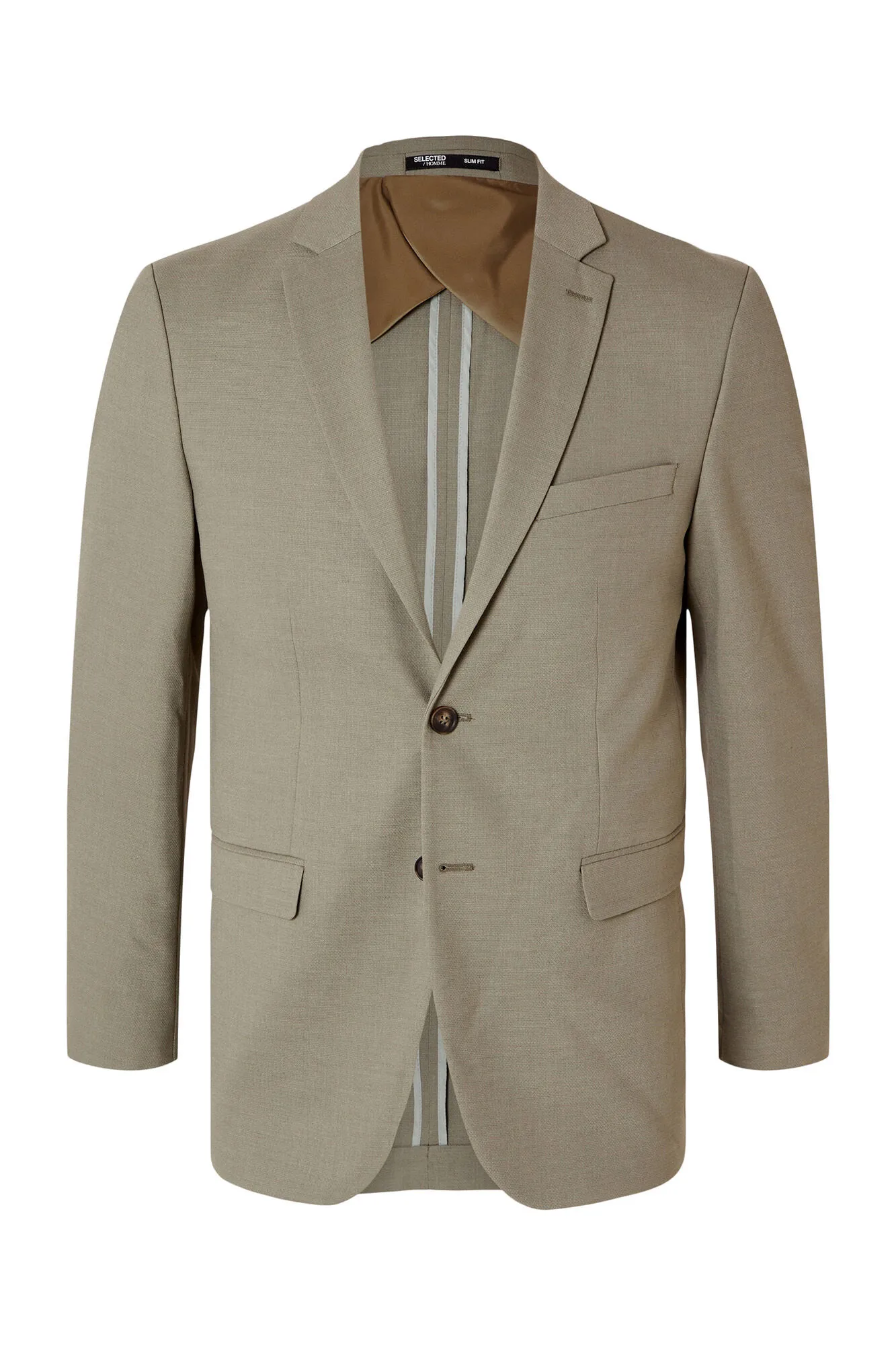 Selected Americana de traje Slim Fit confeccionada con lana.