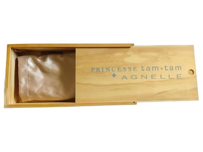 SG Diadema coleccionista de cuero Agnelle x Princesse Tam Tam T3 nueva Beige 