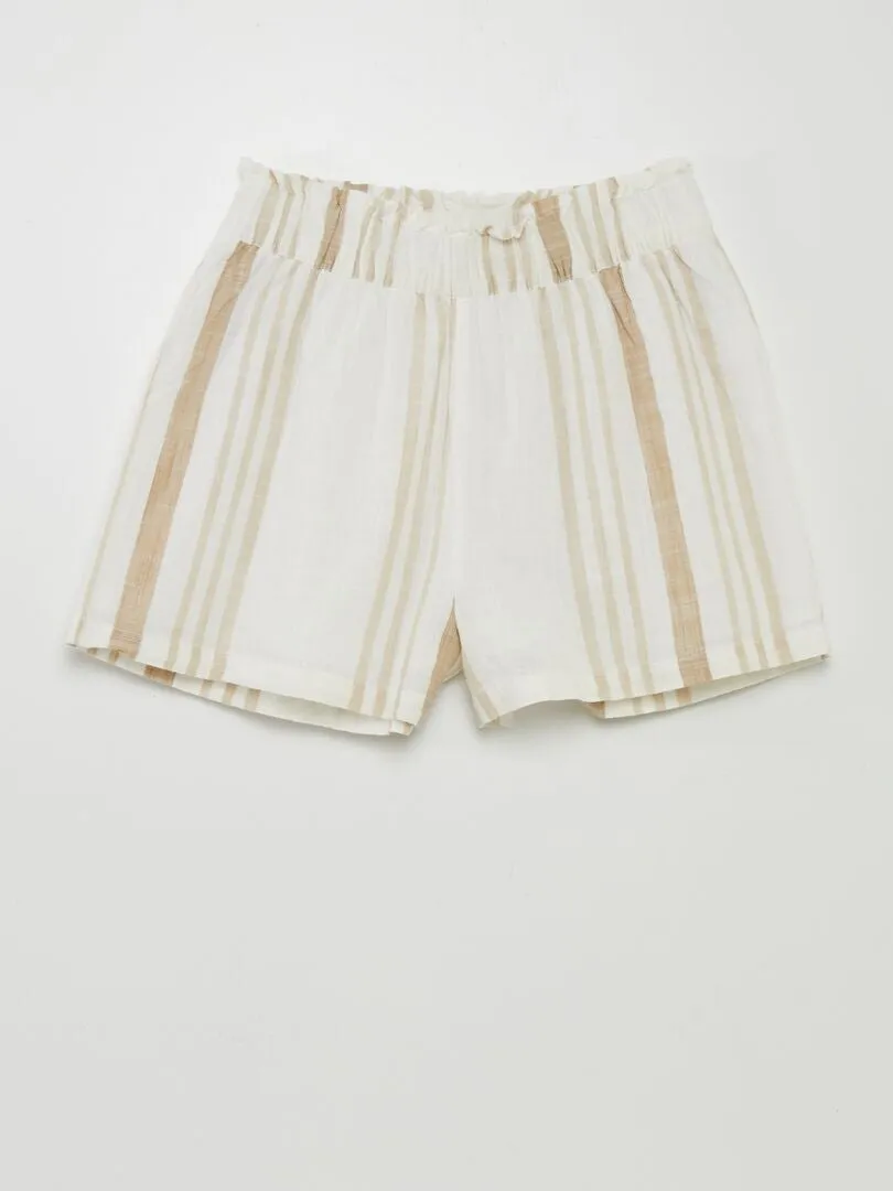 SHORT A RAYAS 'JDY'  BEIGE
