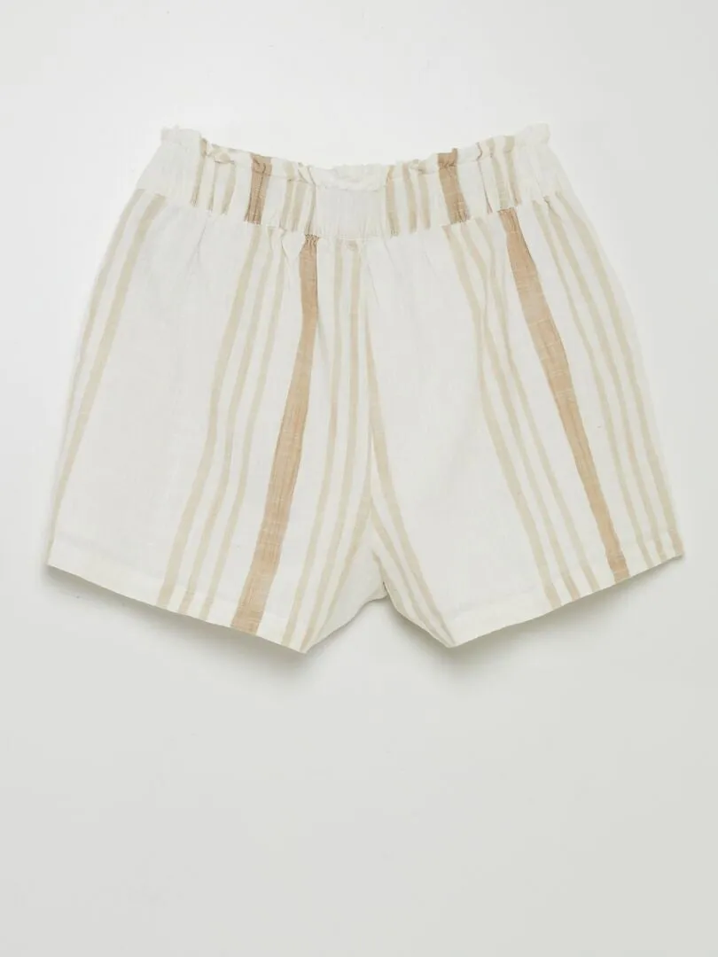 SHORT A RAYAS 'JDY'  BEIGE