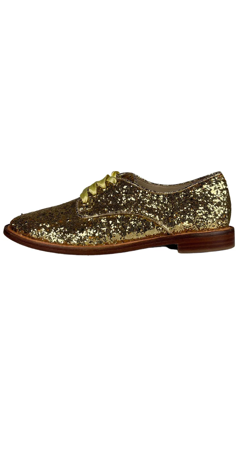 SIBYL VANE Zapato Dorado Brillos