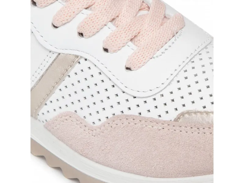 SNEAKERS DE PIEL COMBINADO PARA MUJER 1659933 IGI&CO EN COLOR BEIGENUDE