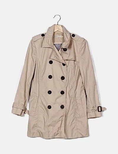 Stradivarius Gabardina beige