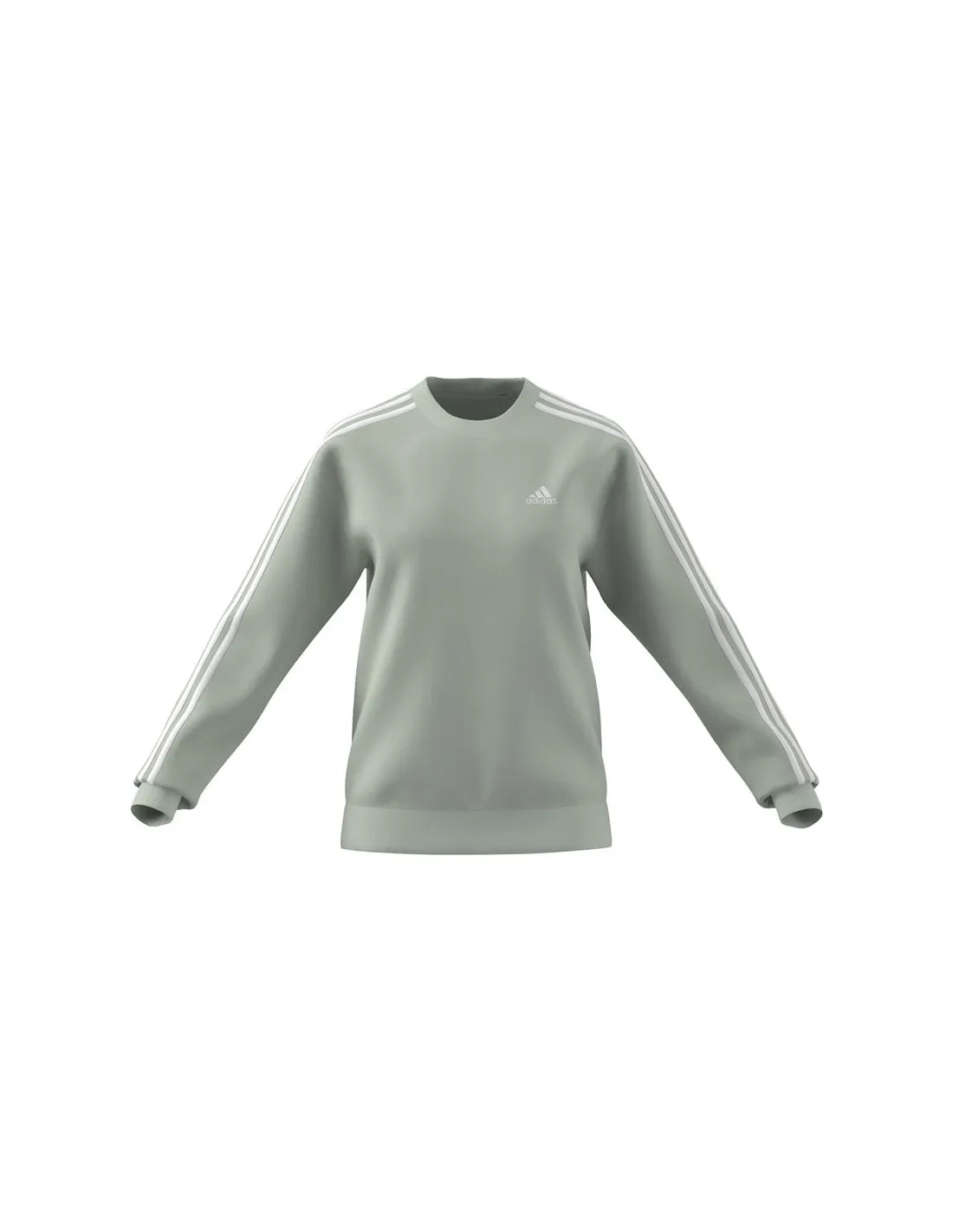 SUDADERA ADIDAS ESSENTIALS 3STRIPES FLEECE MUJER VERDE