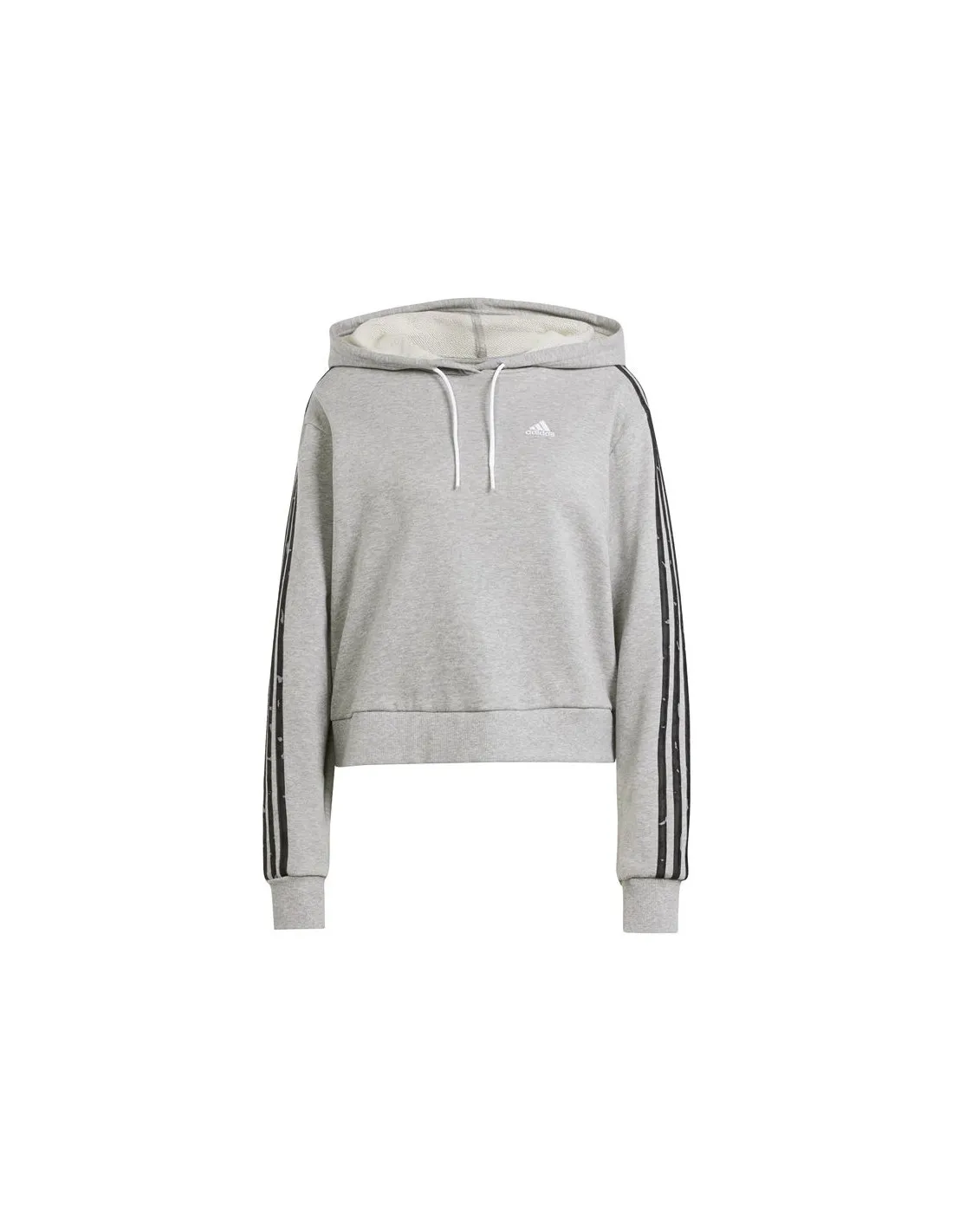 Sudadera adidas Essentials Animal Print Mujer Gris