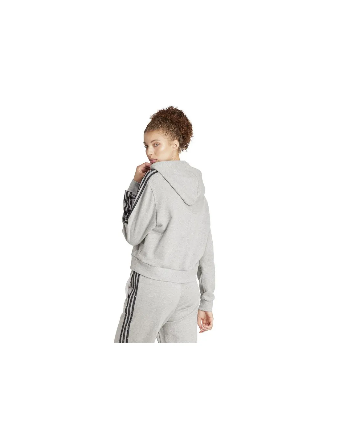 Sudadera adidas Essentials Animal Print Mujer Gris