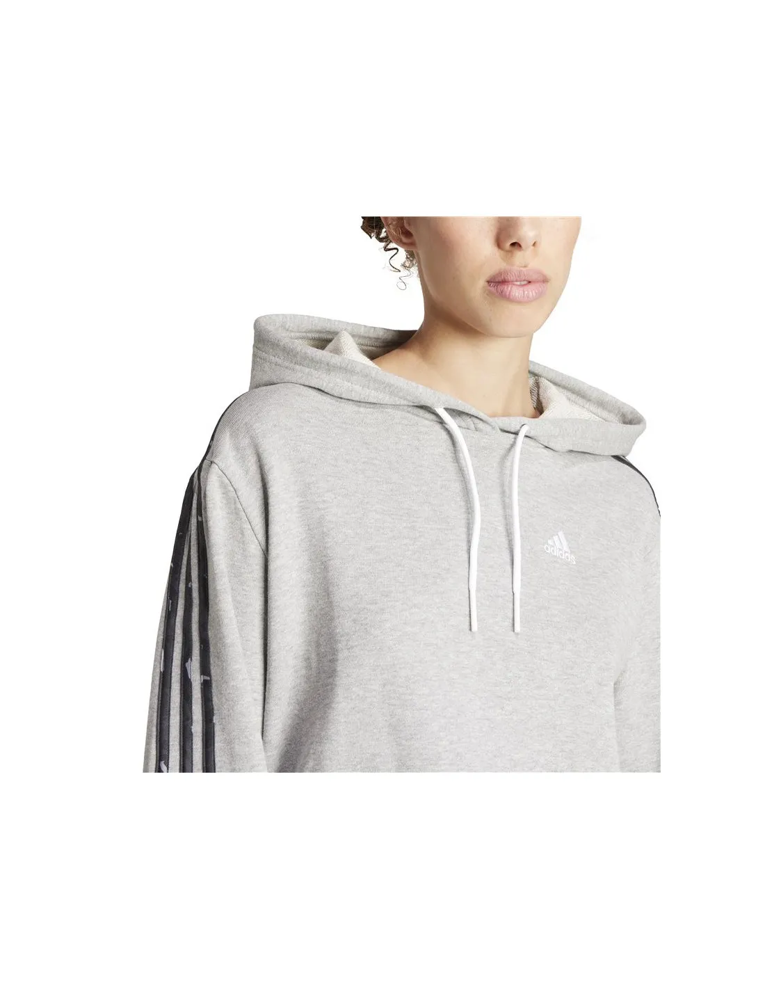 Sudadera adidas Essentials Animal Print Mujer Gris