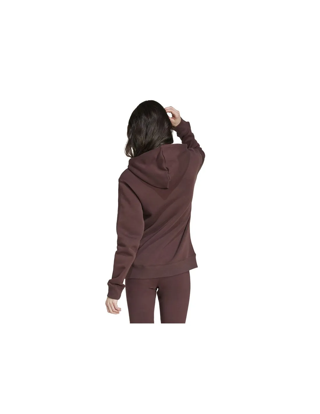 Sudadera adidas Essentials Big Logo Regular Fleece Mujer Marrón