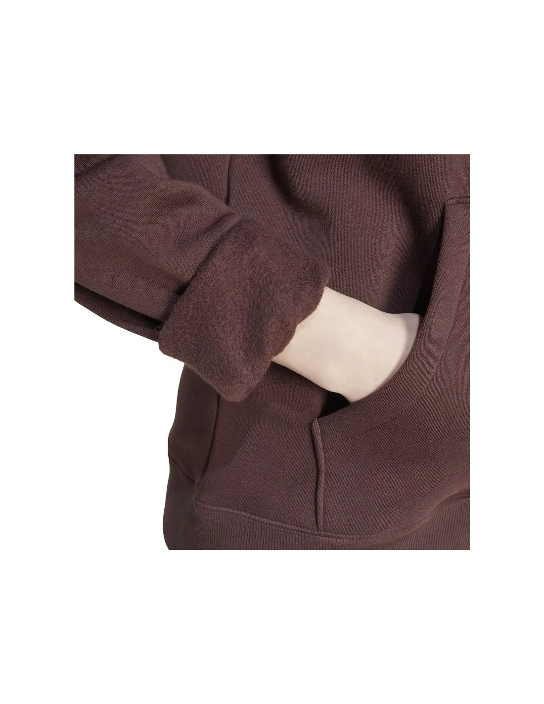 Sudadera adidas Essentials Big Logo Regular Fleece Mujer Marrón