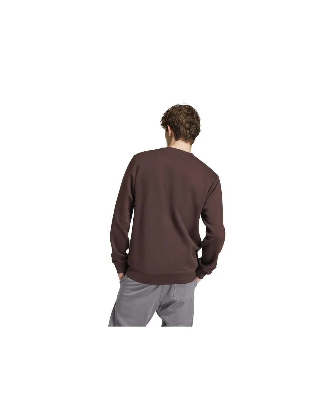 Sudadera adidas Essentials Fleece Hombre Marrón