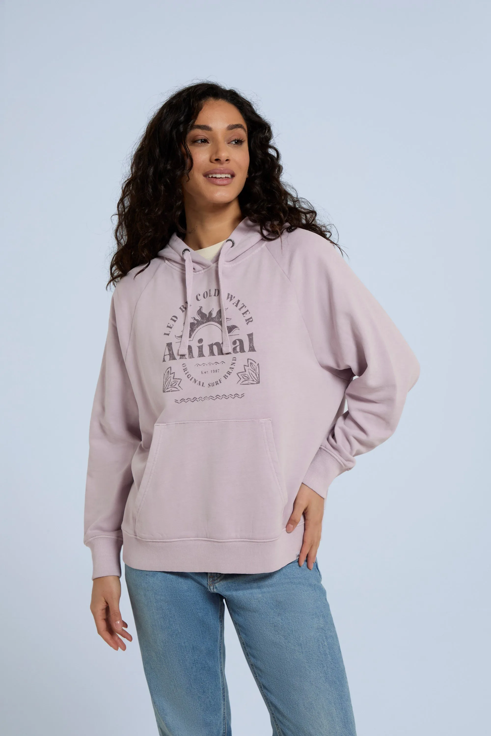 Sudadera con capucha y estampado gráfico para mujer Maya
