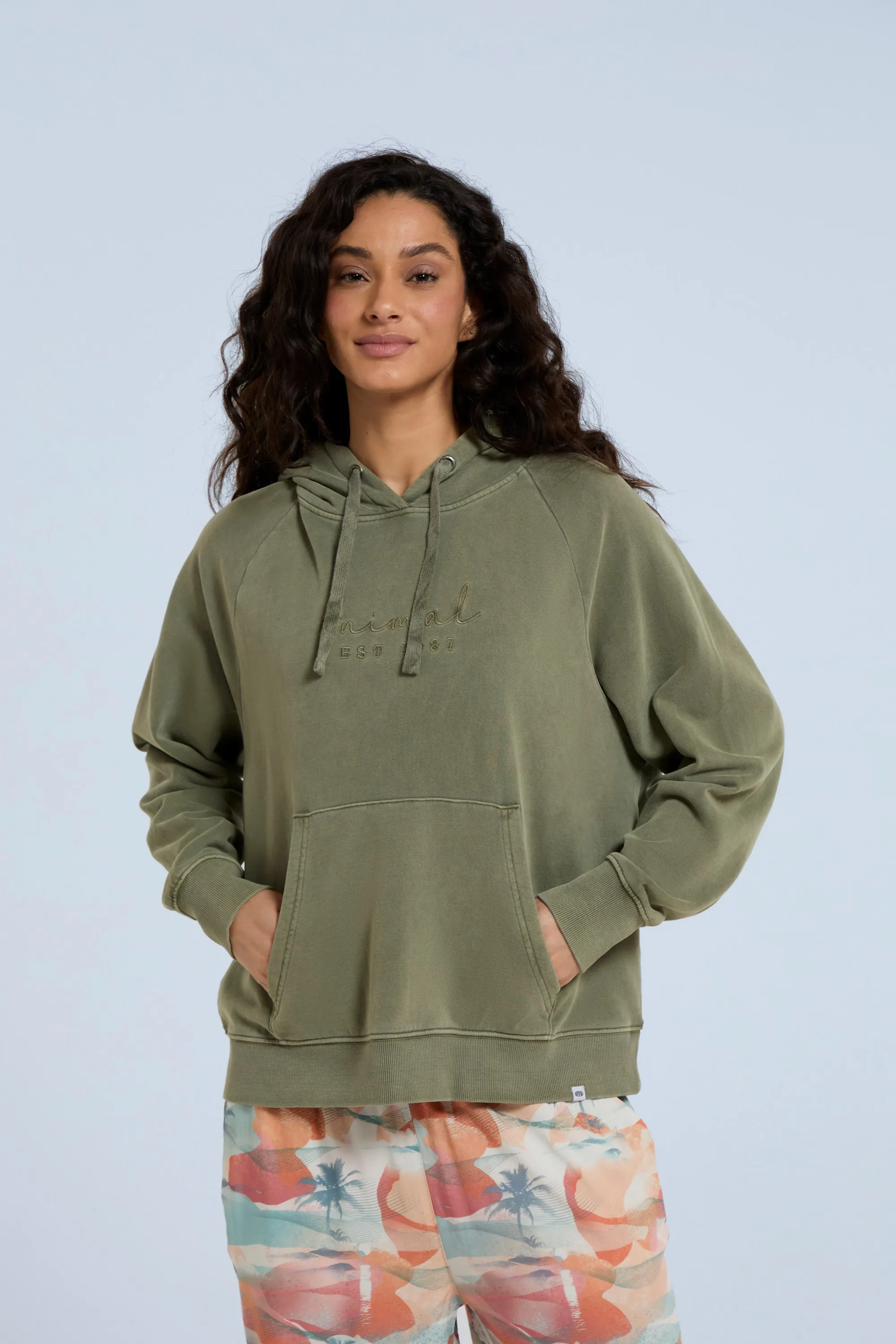 Sudadera con capucha y estampado gráfico para mujer Maya