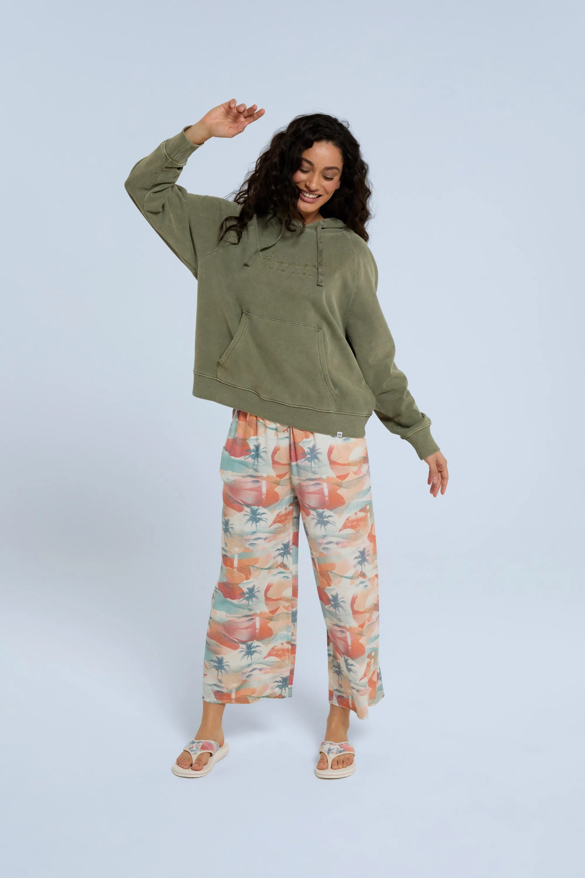 Sudadera con capucha y estampado gráfico para mujer Maya