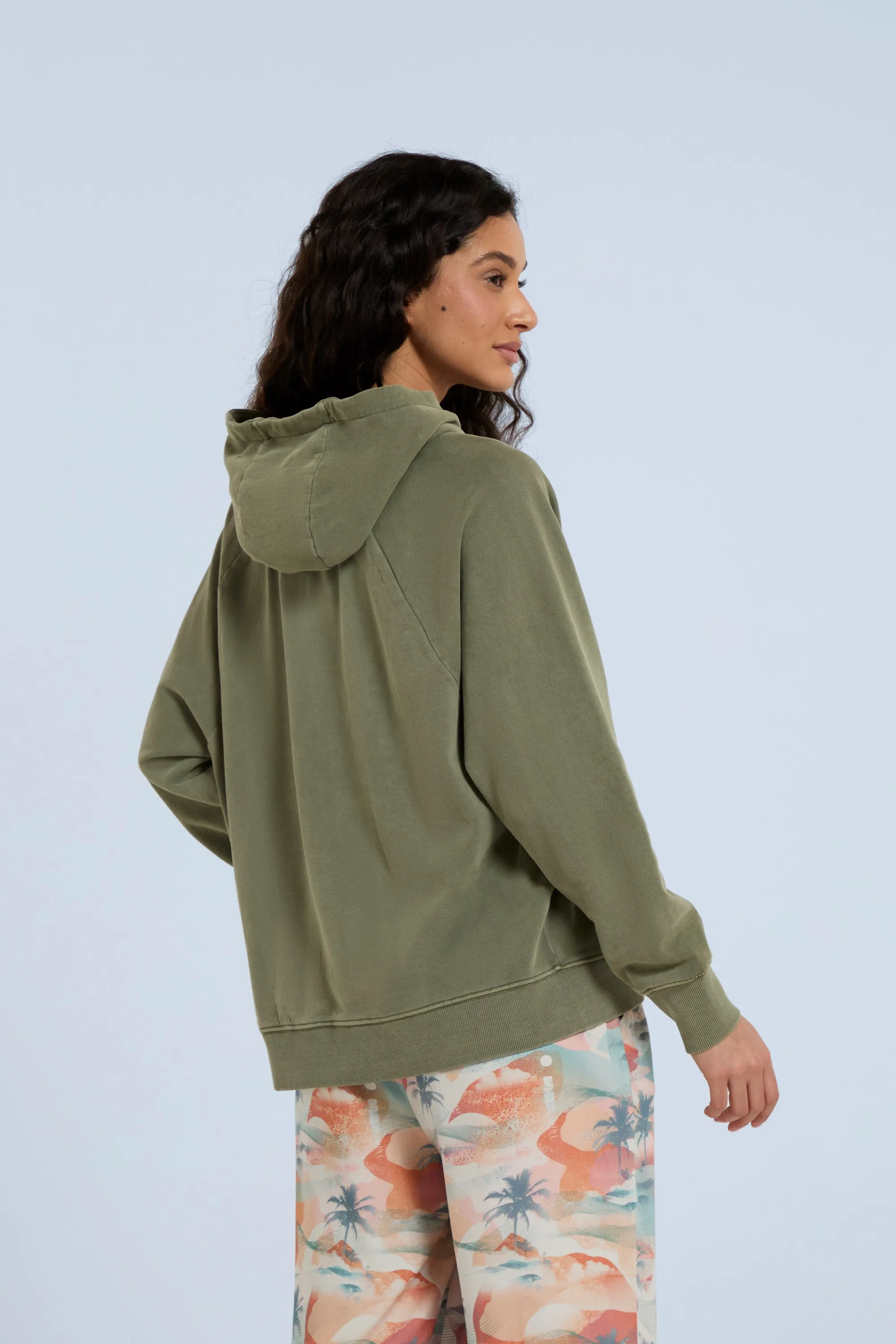 Sudadera con capucha y estampado gráfico para mujer Maya