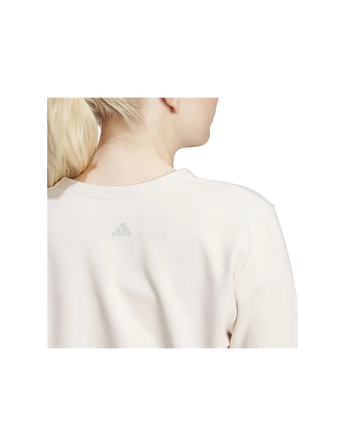 SUDADERA DE FITNESS ADIDAS ESSENTIALS YOGA COVERUP MUJER BEIGE