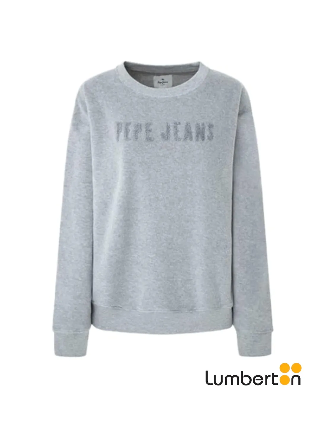 Sudadera Gris Letras Hilo PlataCACEYG