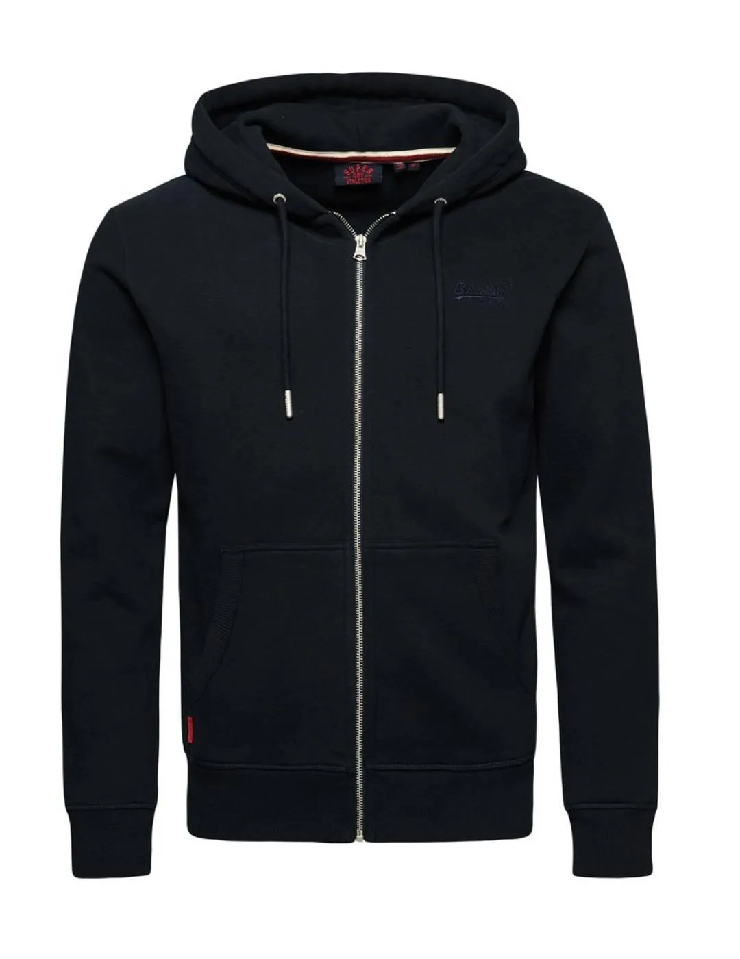Sudadera Superdry Essenital marino con cremallera de hombre