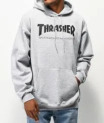 Sudadera THRASHER Hombre con capucha Skate Mag Hoodie Gray Ref. 113103 Gris clara logo negro