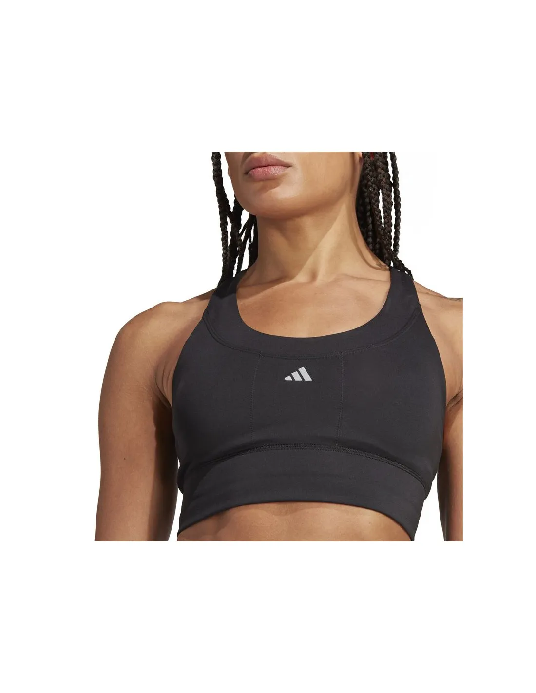 Sujetador Deportivo adidas Essentials Run Ms Pkt Mujer Negro