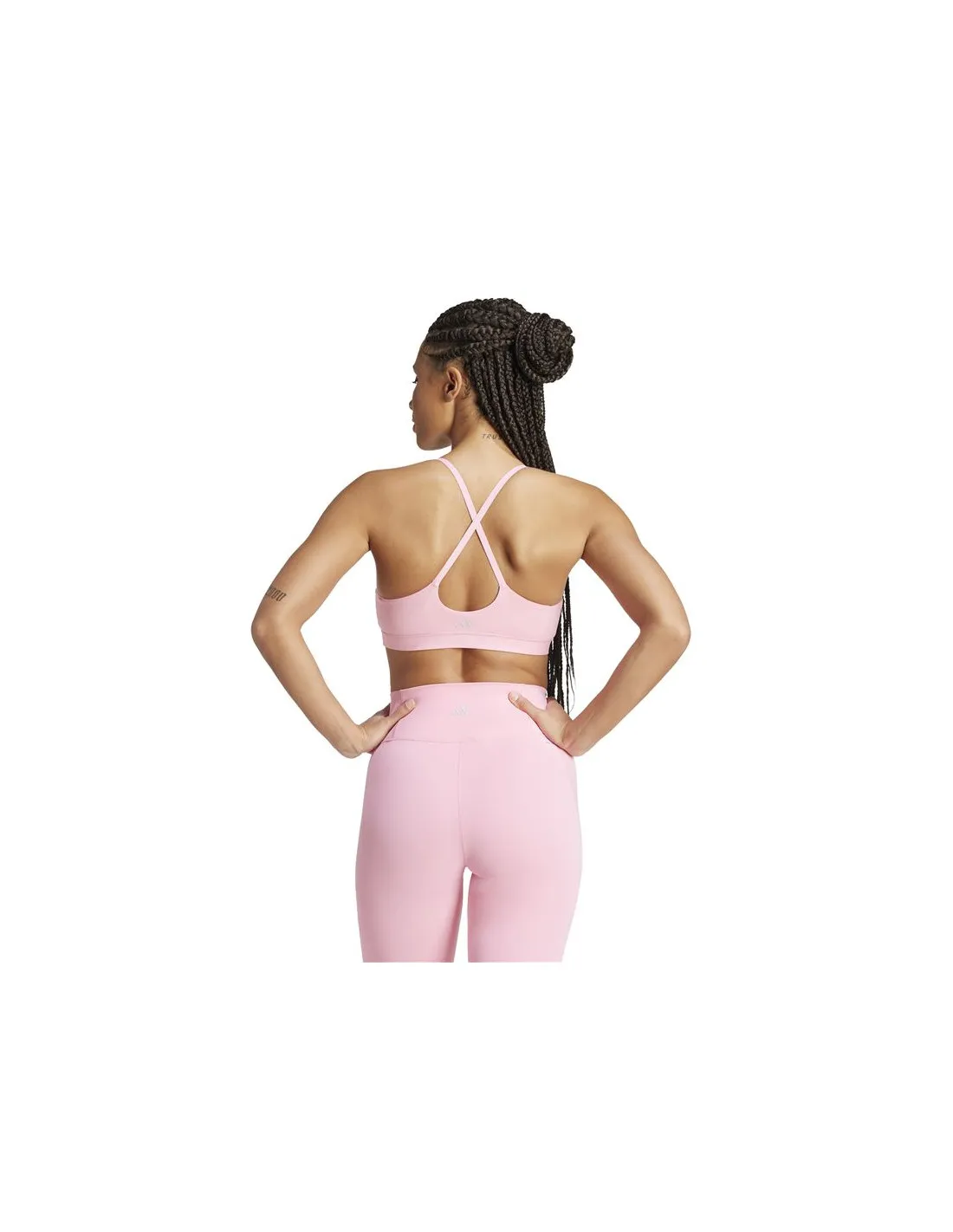 Sujetador Deportivo de Fitness adidas Essentials All Me Ls Mujer Rosa