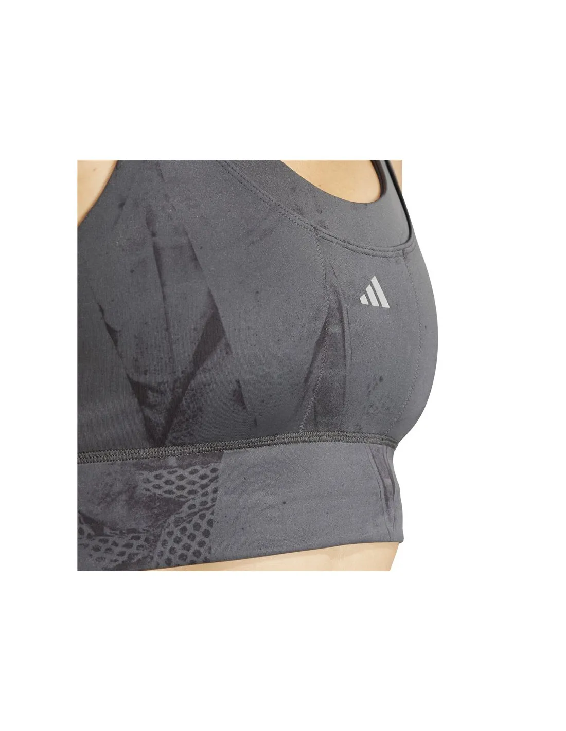 Sujetador Deportivo de Fitness adidas Essentials Run Ms Pkt Aop Mujer Carbon
