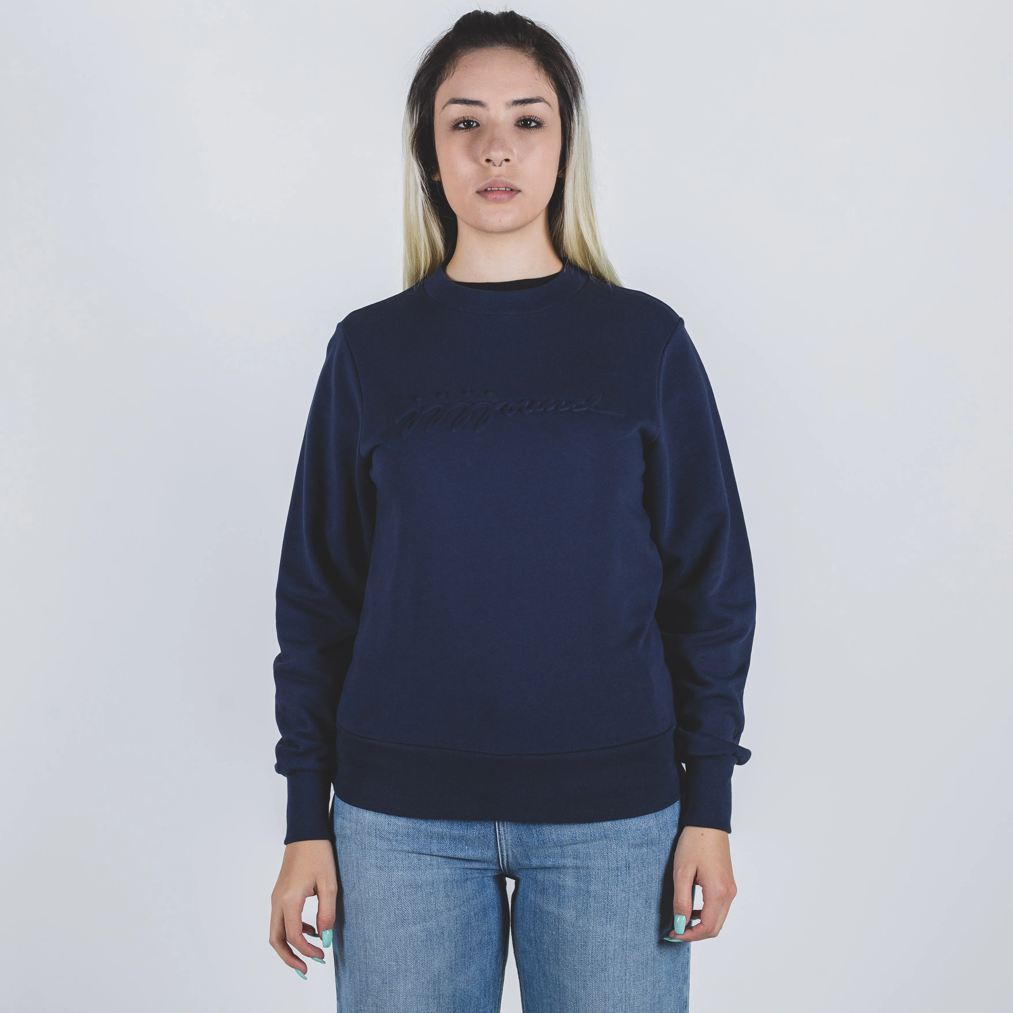 Sweat JJJJOUND Justin Dark Navy