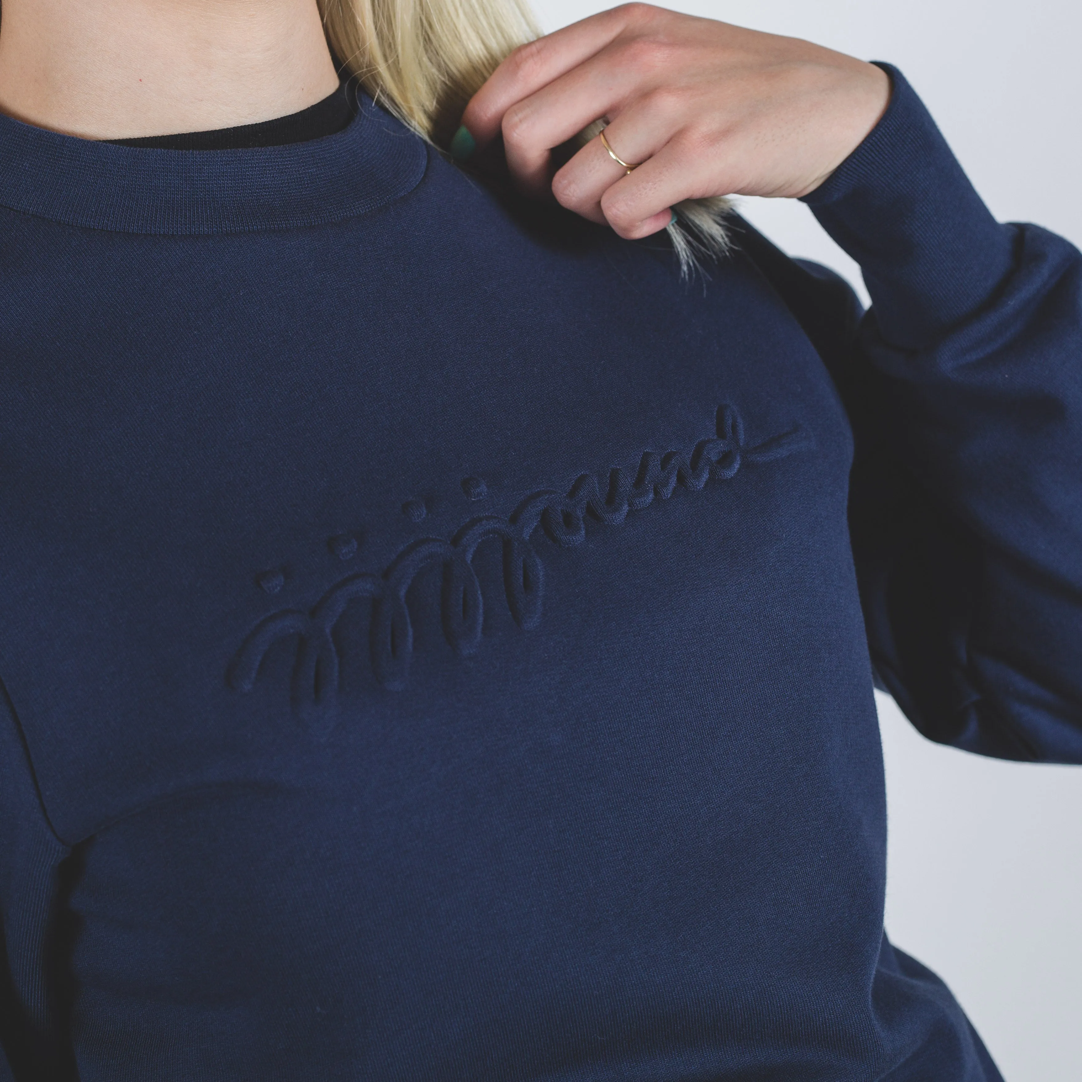Sweat JJJJOUND Justin Dark Navy