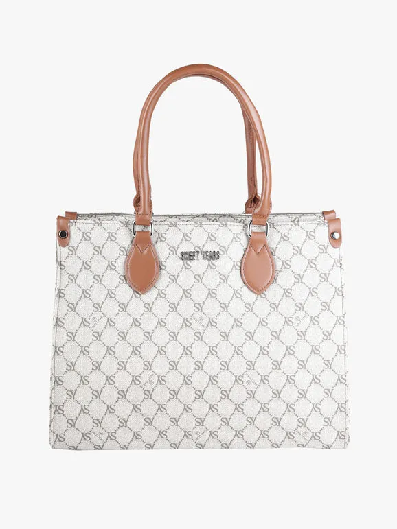 Sweet Years Bolso de mujer rígido con estampados y doble asa.