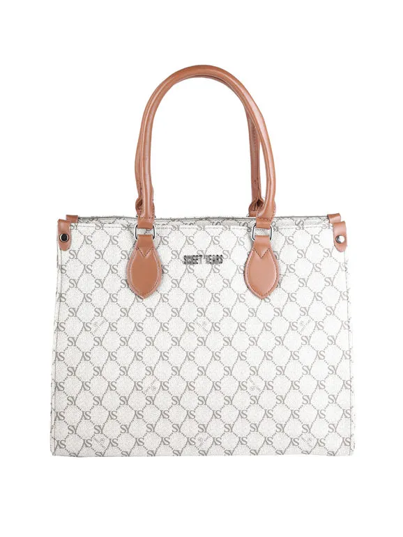 Sweet Years Bolso de mujer rígido con estampados y doble asa.