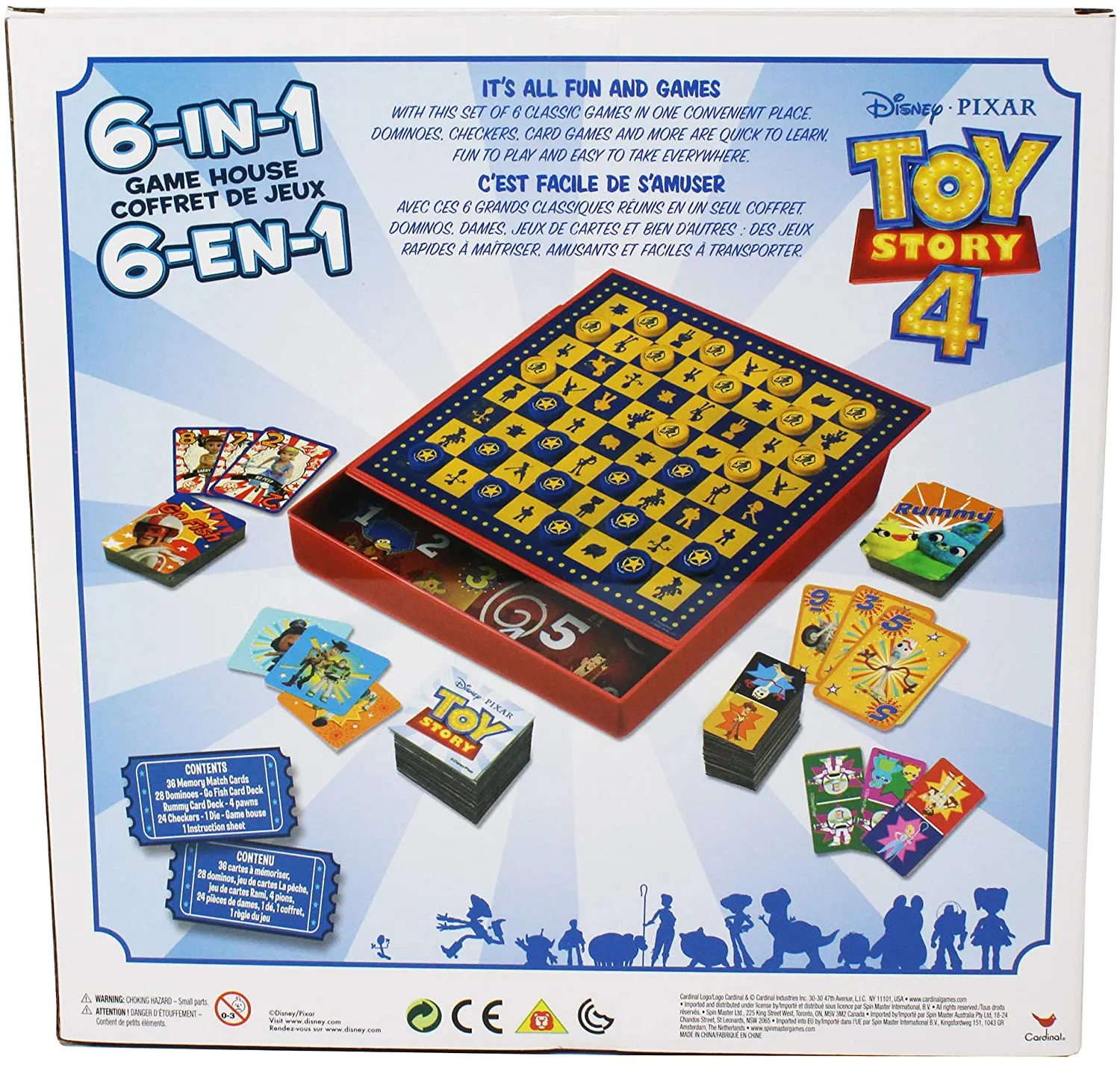 TABLERO DE JUEGOS 6 EN 1 TOY STORY 4