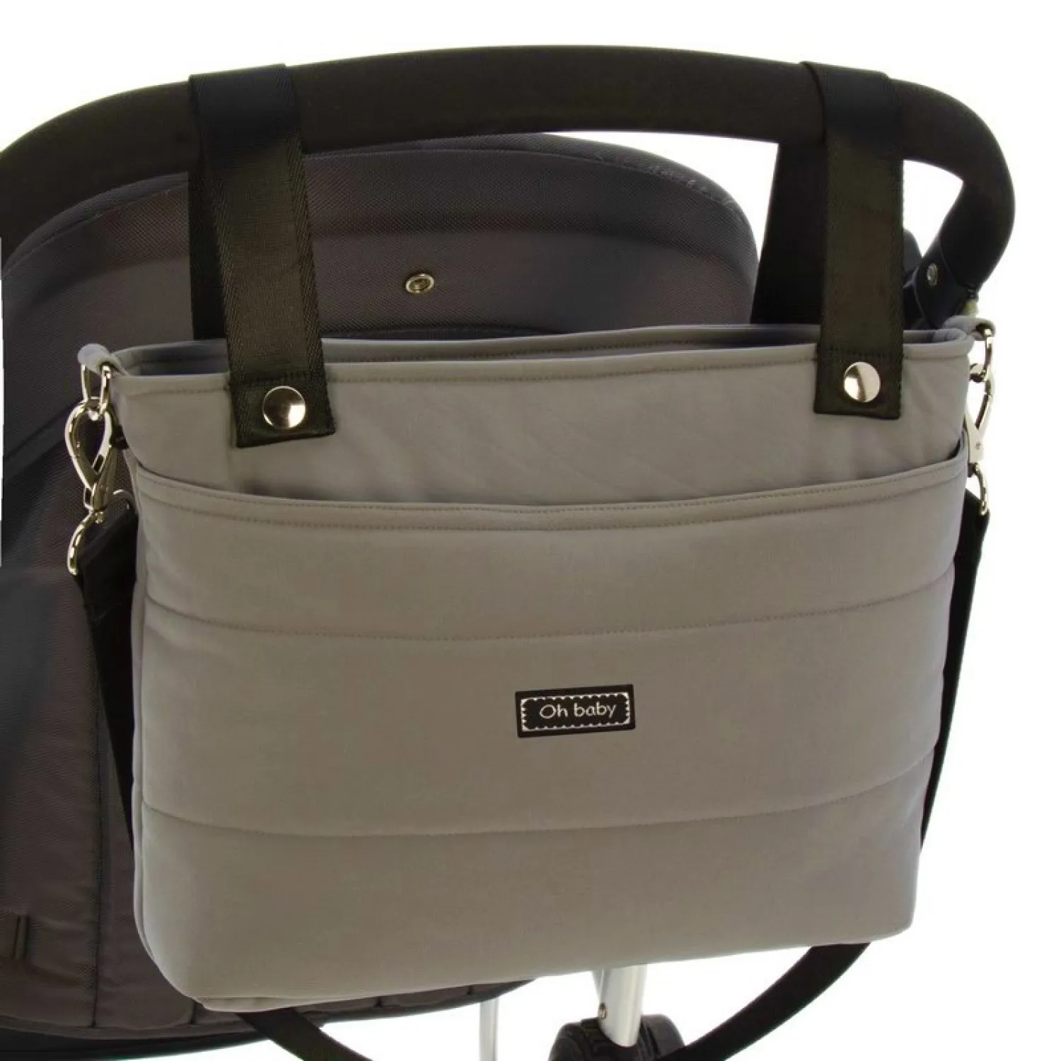 Talega mediana universal. Tejido Softshell camel y negro