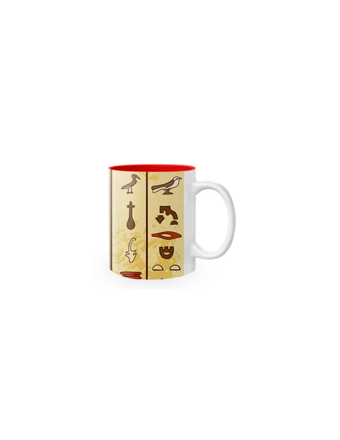 Taza Cerámica con jeroglíficos egipcios