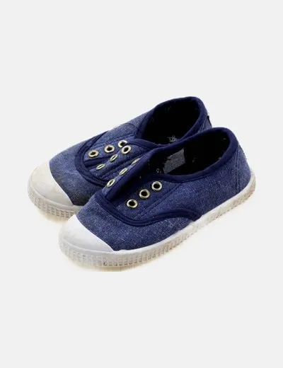 Tenth Zapatilla azul denim combinada