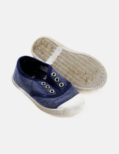 Tenth Zapatilla azul denim combinada