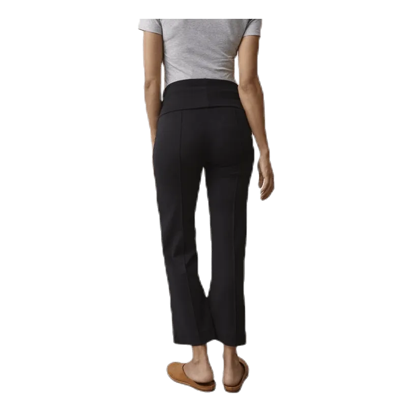 TETAS ONCEONNEVEROFF CROPPED PANTS BLACK