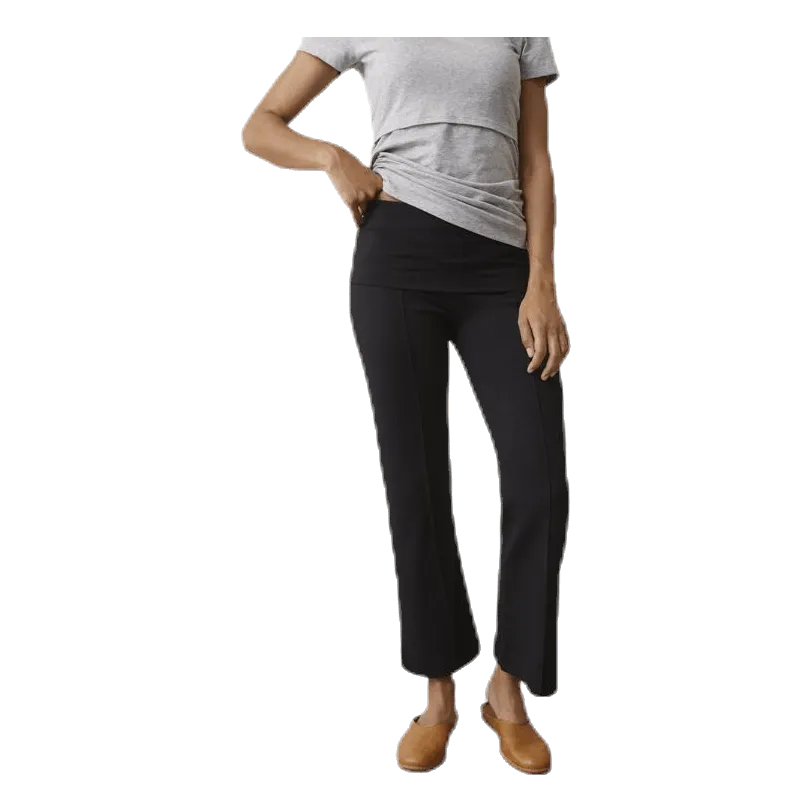 TETAS ONCEONNEVEROFF CROPPED PANTS BLACK