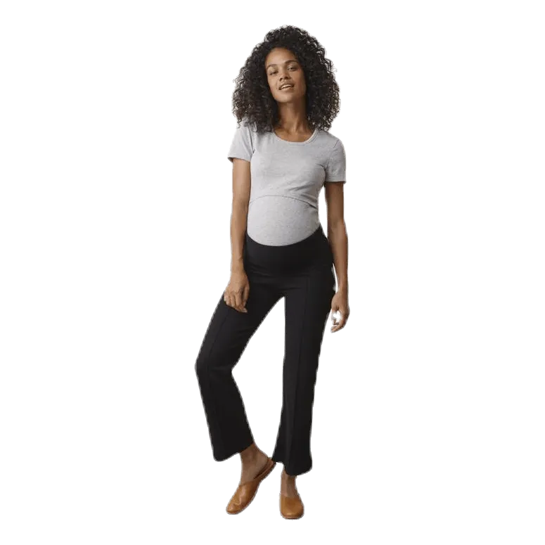 TETAS ONCEONNEVEROFF CROPPED PANTS BLACK
