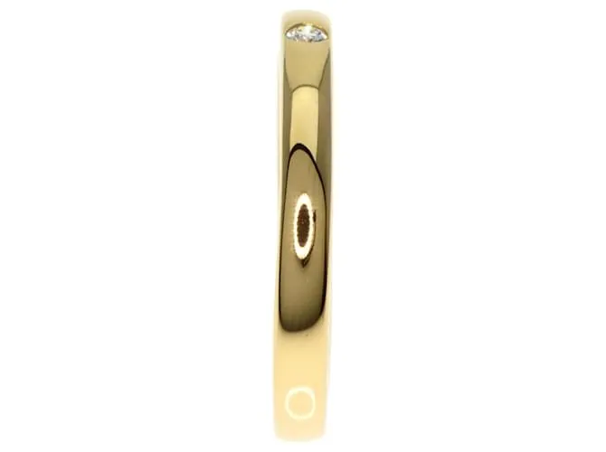 Tiffany & Co Anillo de Diamante 1P Tiffany Stacking Band Dorado 