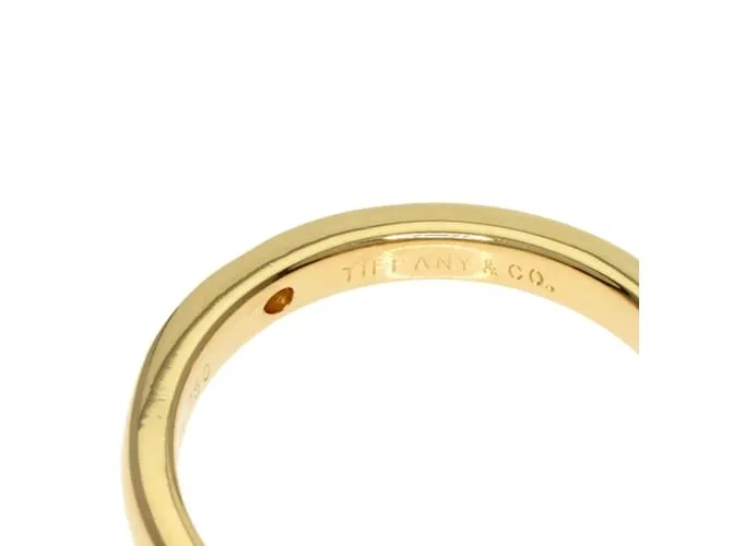Tiffany & Co Anillo de Diamante 1P Tiffany Stacking Band Dorado 