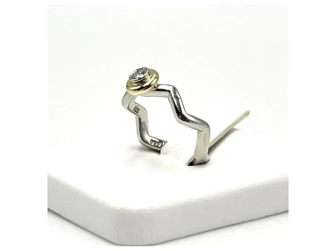 Tiffany & Co Anillo Zigzag para mujeres Tiffany Dorado 