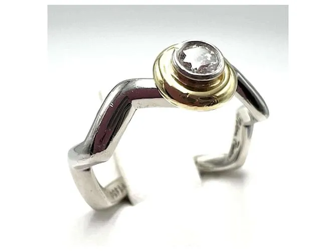 Tiffany & Co Anillo Zigzag para mujeres Tiffany Dorado 