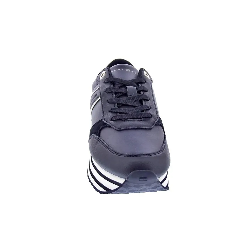 Tommy Hilfiger Zapatillas Mujer Stripes Trainer Negro