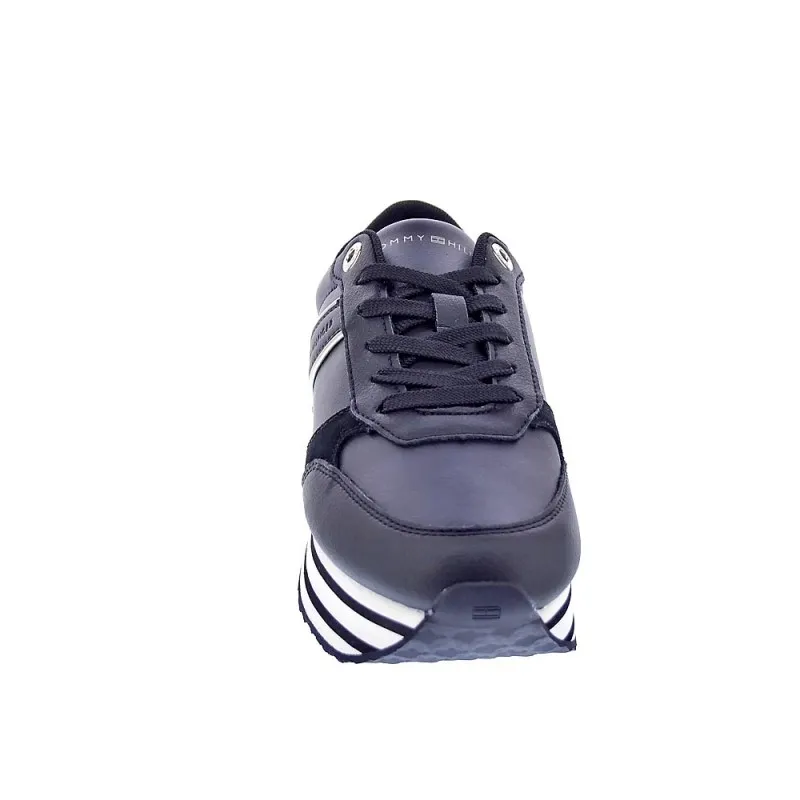 Tommy Hilfiger Zapatillas Mujer Stripes Trainer Negro