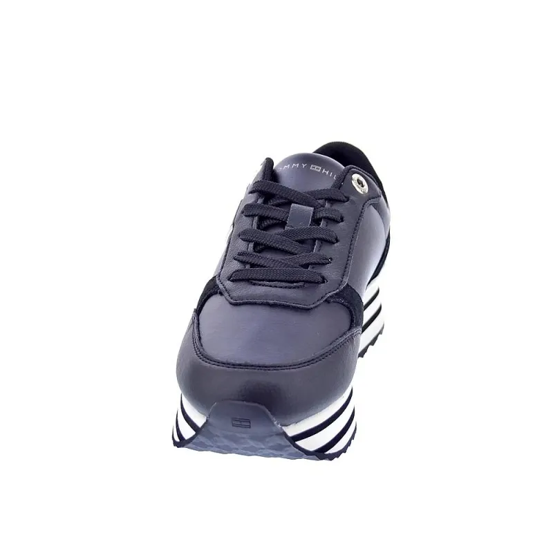 Tommy Hilfiger Zapatillas Mujer Stripes Trainer Negro